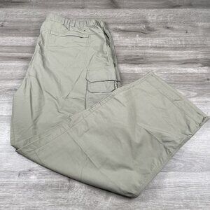 REI Cargo Pants XXL 32L Green Hiker Camper Fish Utility Tactical Outdoors 38x32L